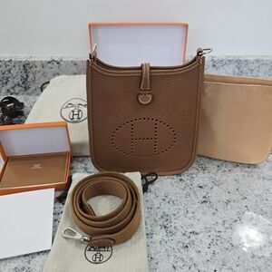 Hermes Evelyn TPM, Hermes Citizen Twill Card Holder, Bag Insert, Dust Bags & Box